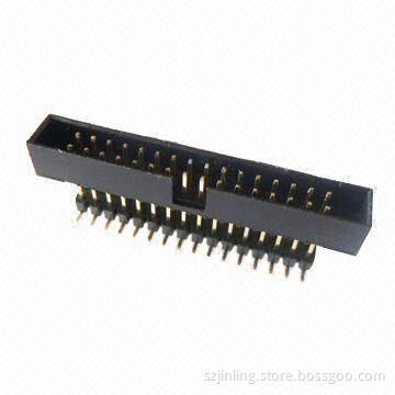 SMT Box Header in Elevator Material with Au/Sn Over 50u-inch Ni Contact Plating and Current Rating